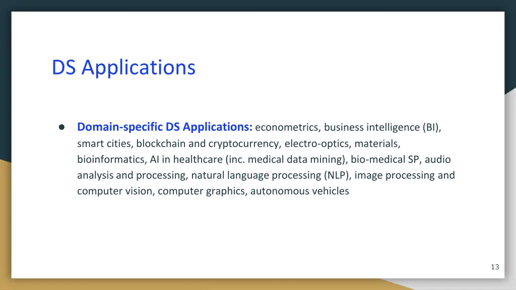 ds applications