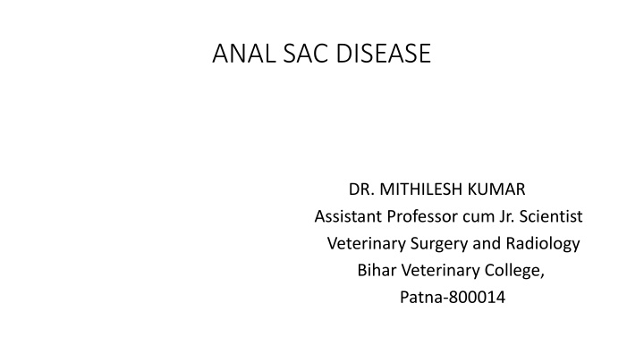 anal sac disease
