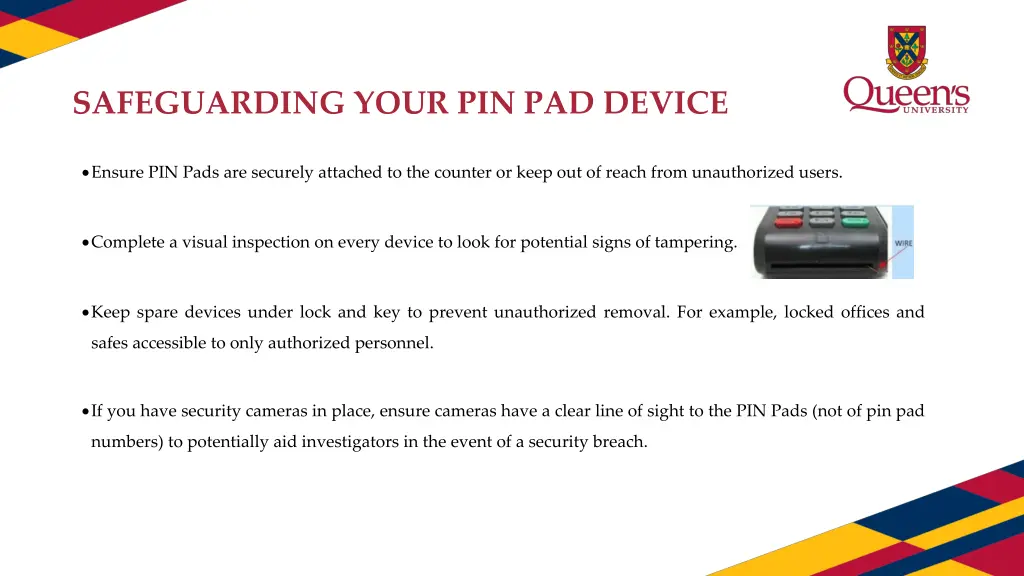 safeguarding your pin pad device