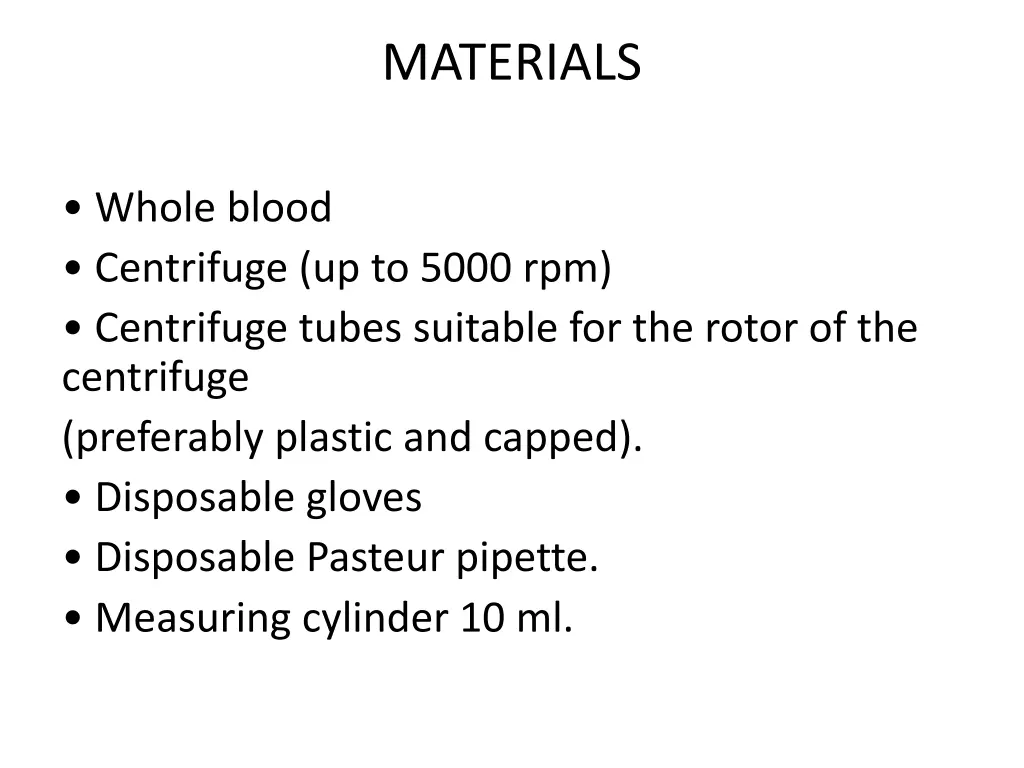 materials
