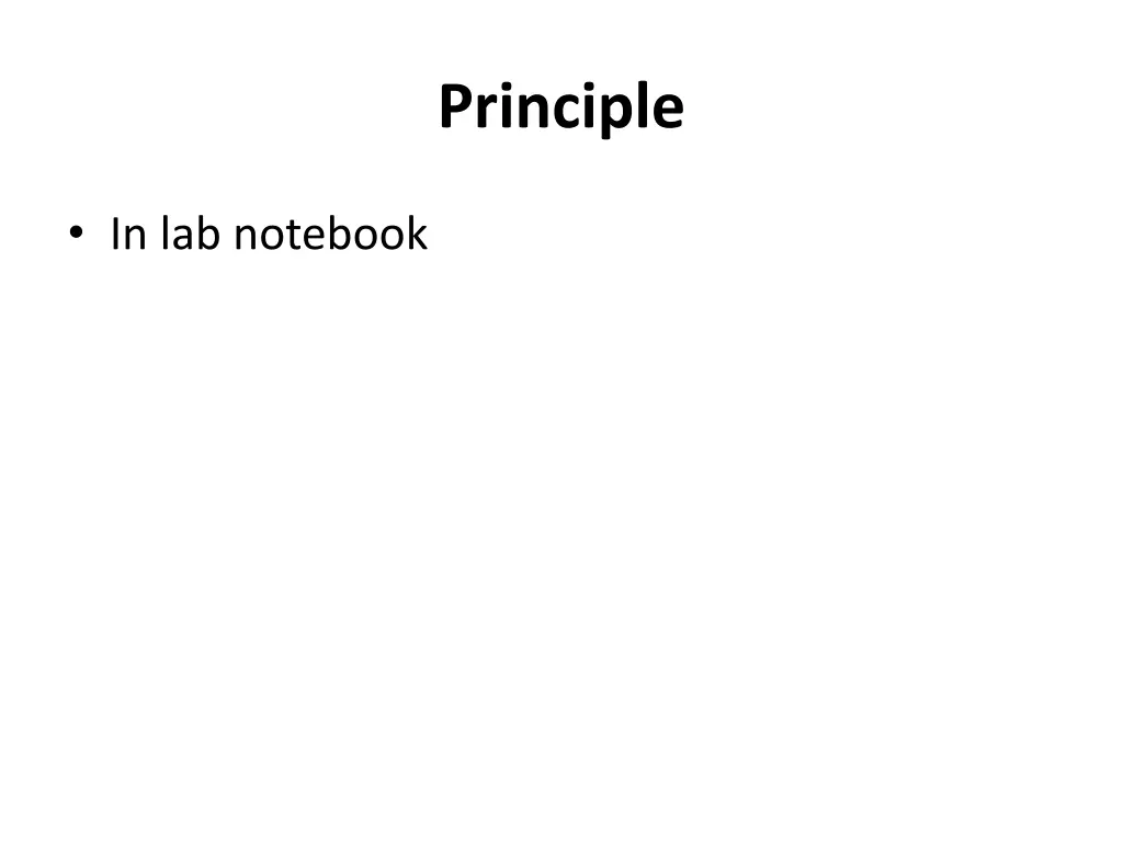 principle