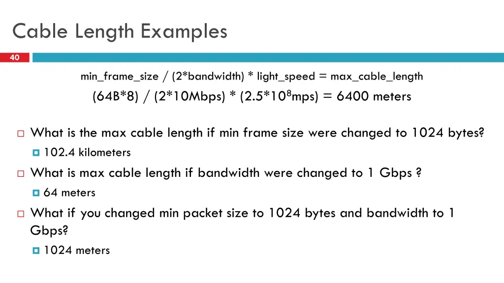 cable length examples