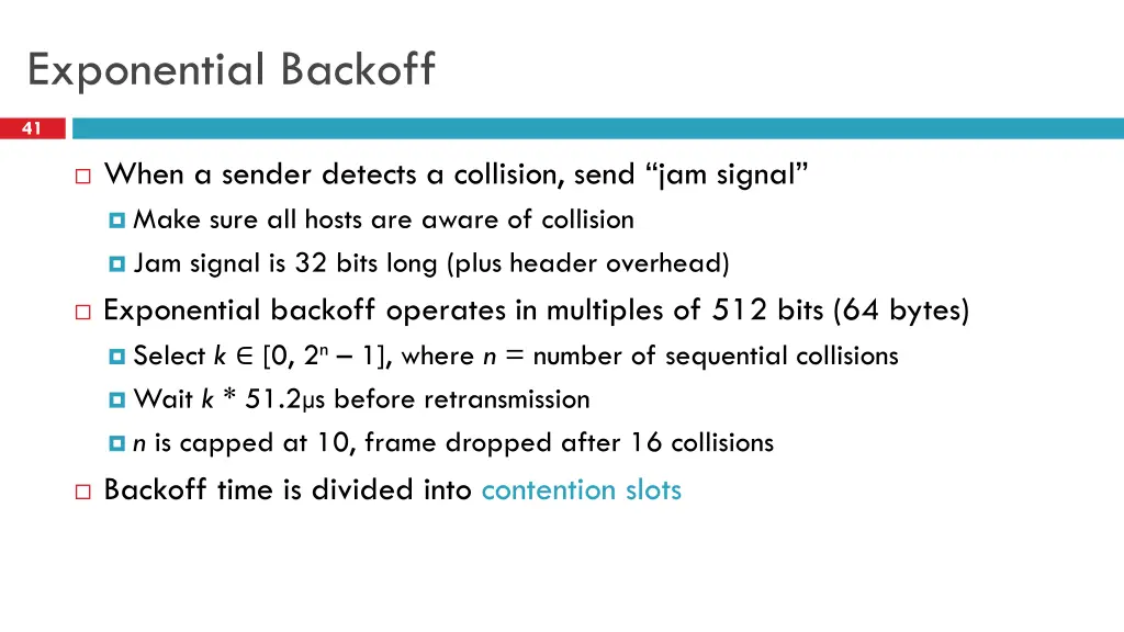 exponential backoff
