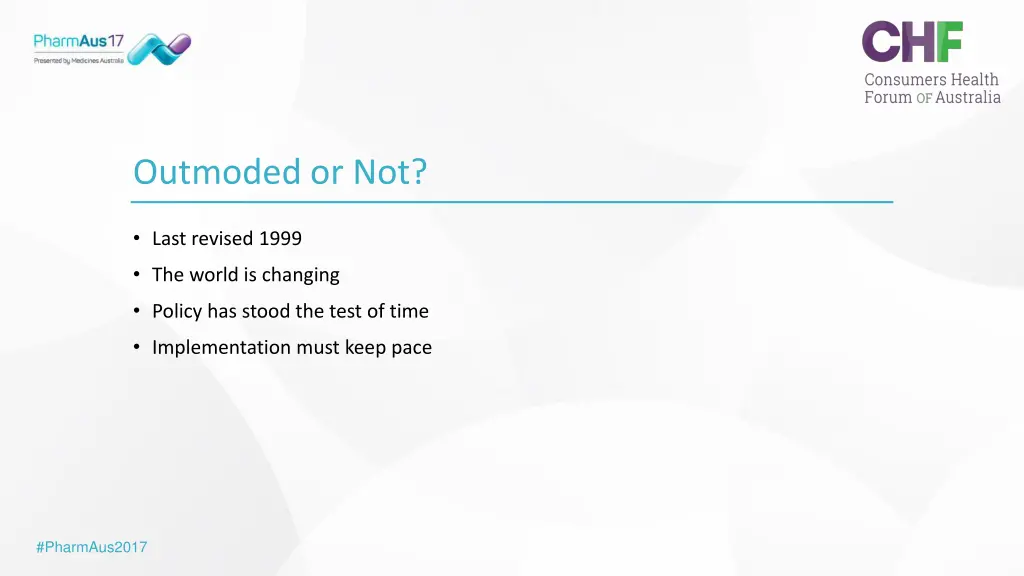 outmoded or not