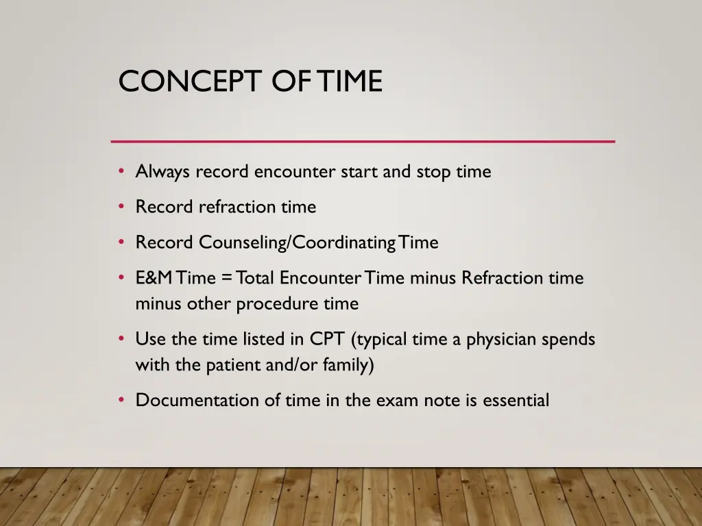 concept of time