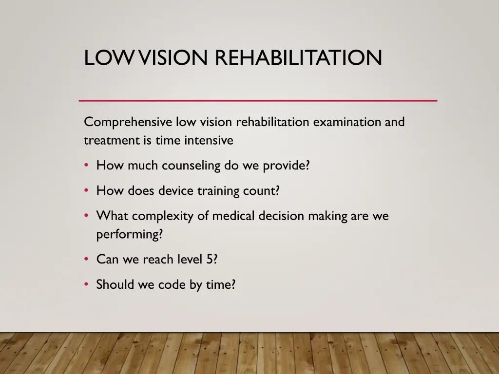 low vision rehabilitation