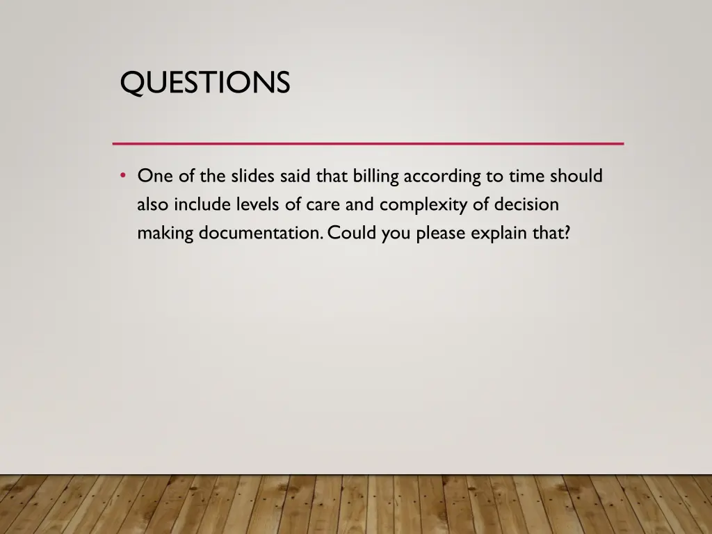 questions