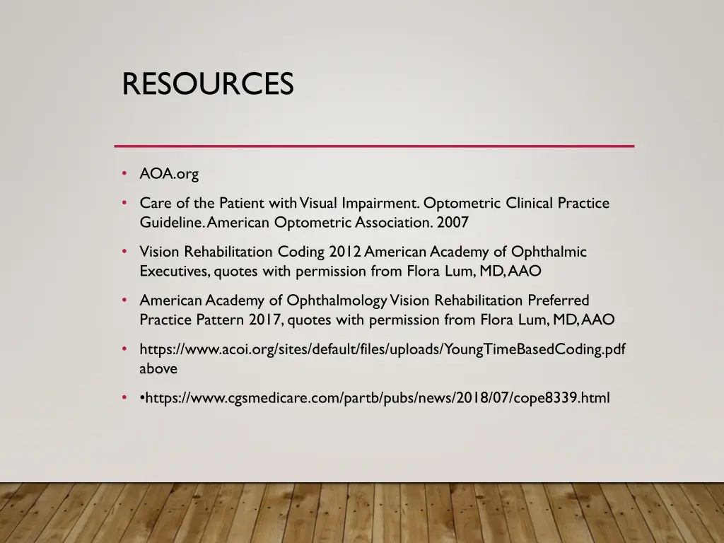 resources