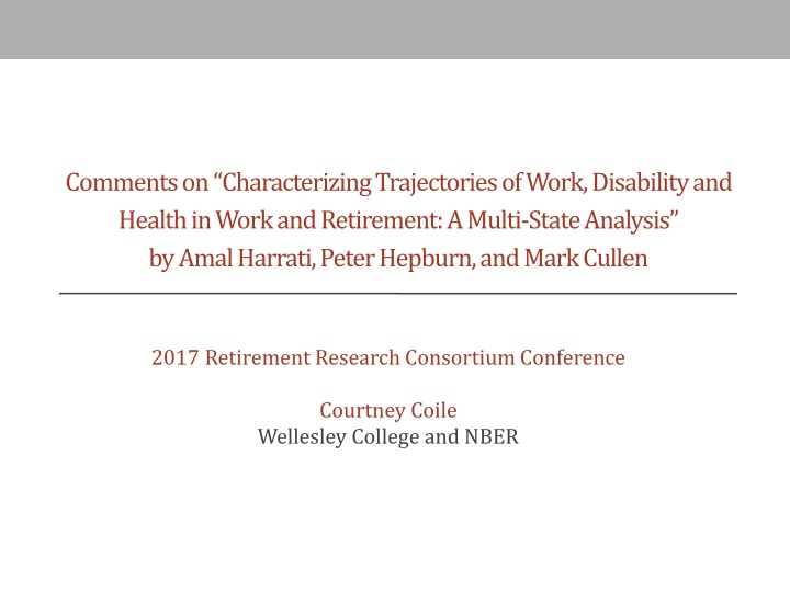 comments on characterizing trajectories of work