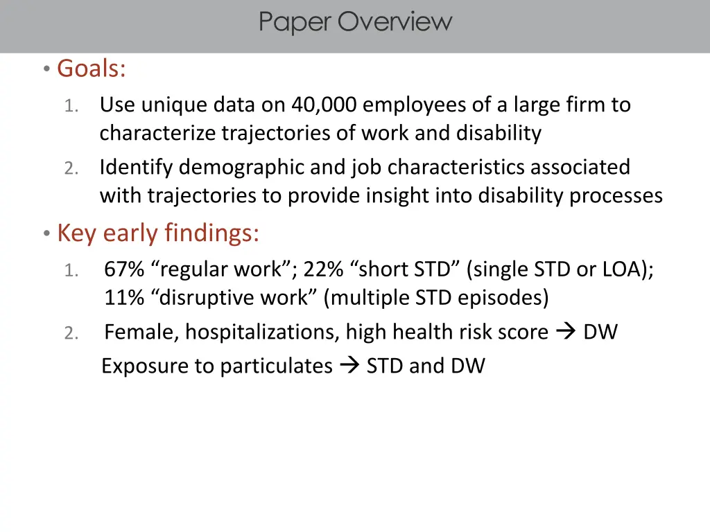 paper overview