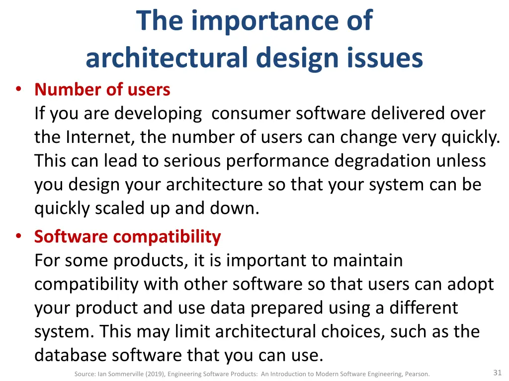 the importance of architectural design issues 1