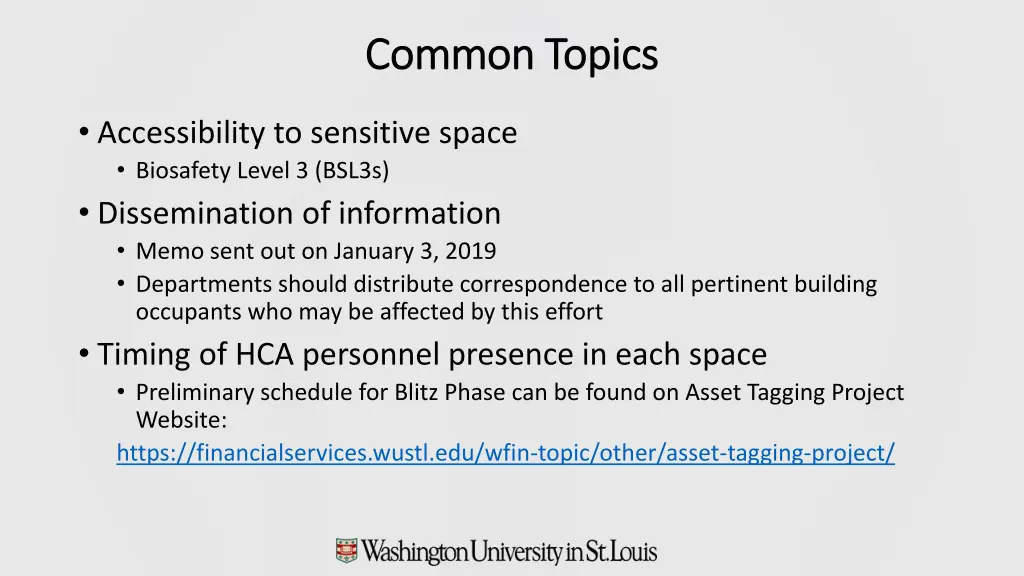 common topics common topics