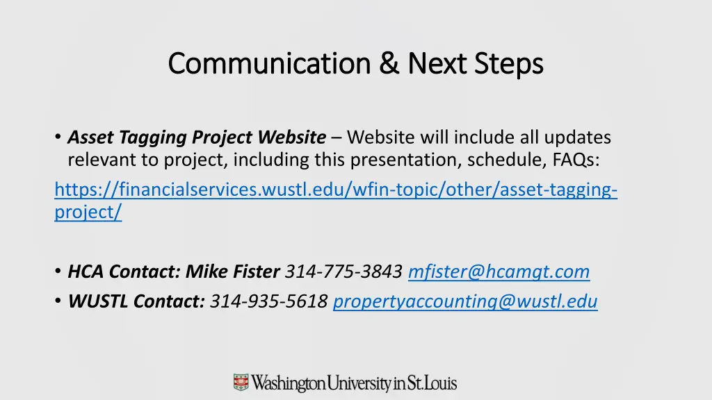communication next steps communication next steps