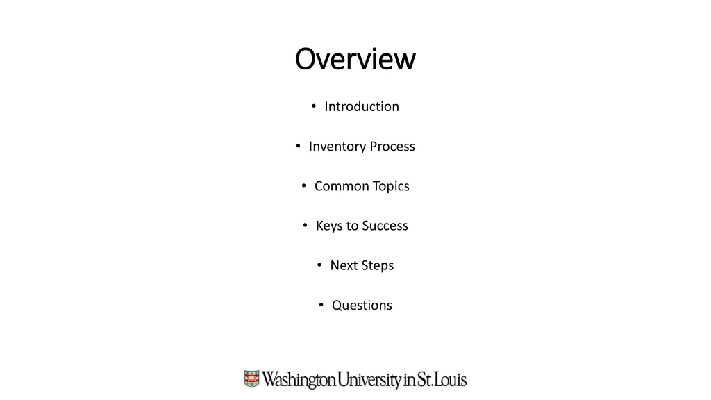 overview overview