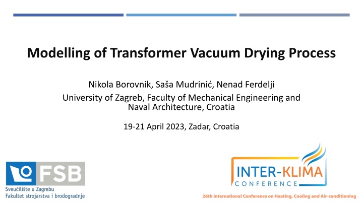 modelling of transformer vacuum drying process