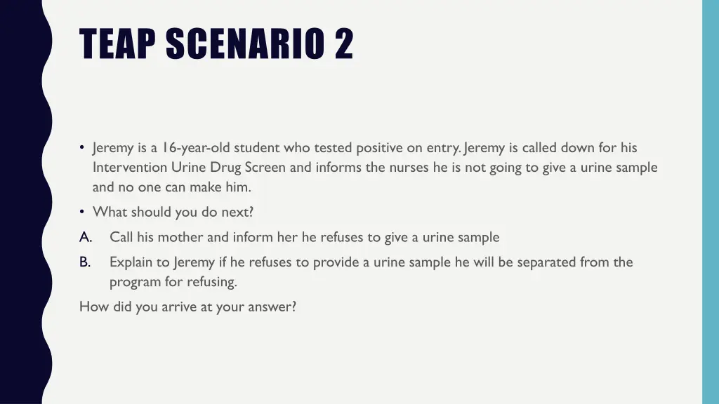 teap scenario 2