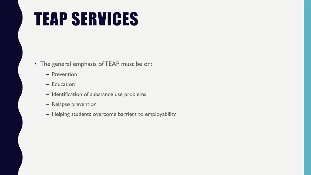 teap services