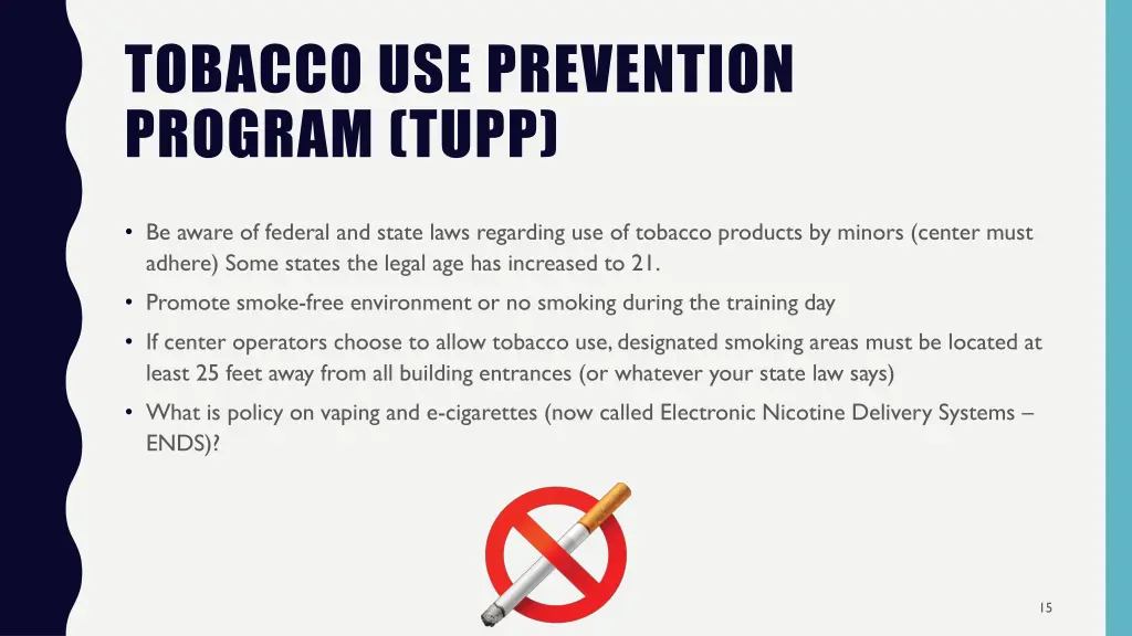 tobacco use prevention program tupp