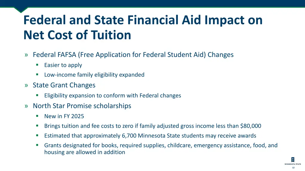 federal and state financial aid impact
