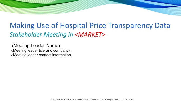 making use of hospital price transparency data