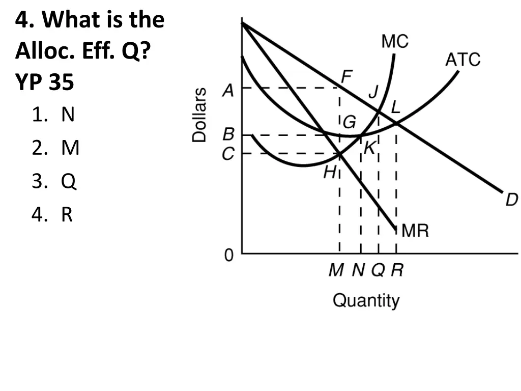 4 what is the alloc eff q yp 35 1 n 2 m 3 q 4 r