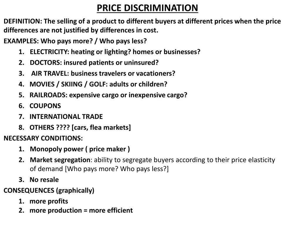 price discrimination