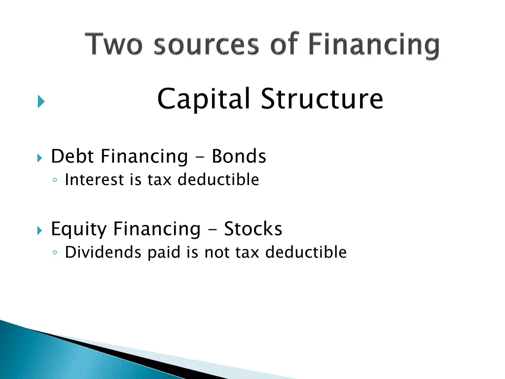 capital structure