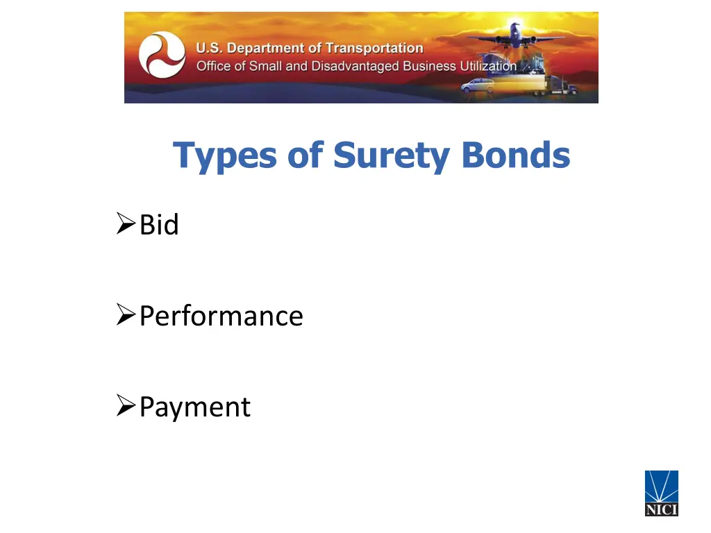 types of surety bonds