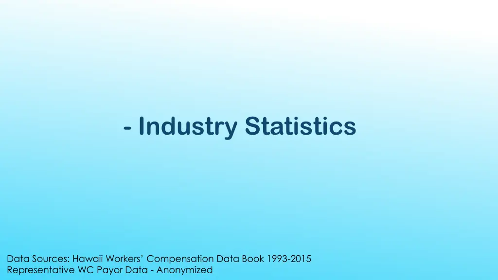 industry statistics