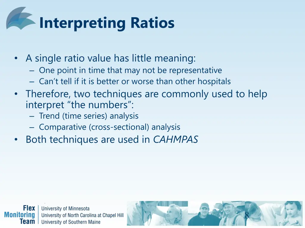 interpreting ratios