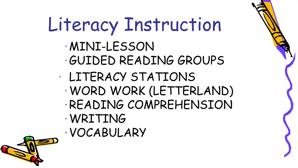 literacy instruction mini lesson guided reading