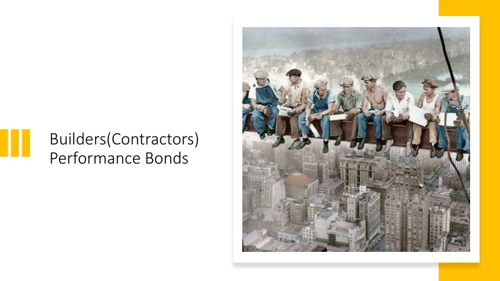 builders contractors performance bonds