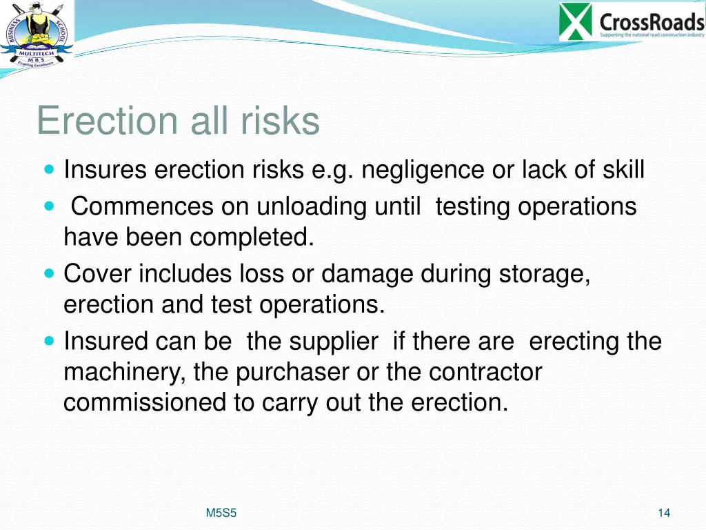 erection all risks insures erection risks