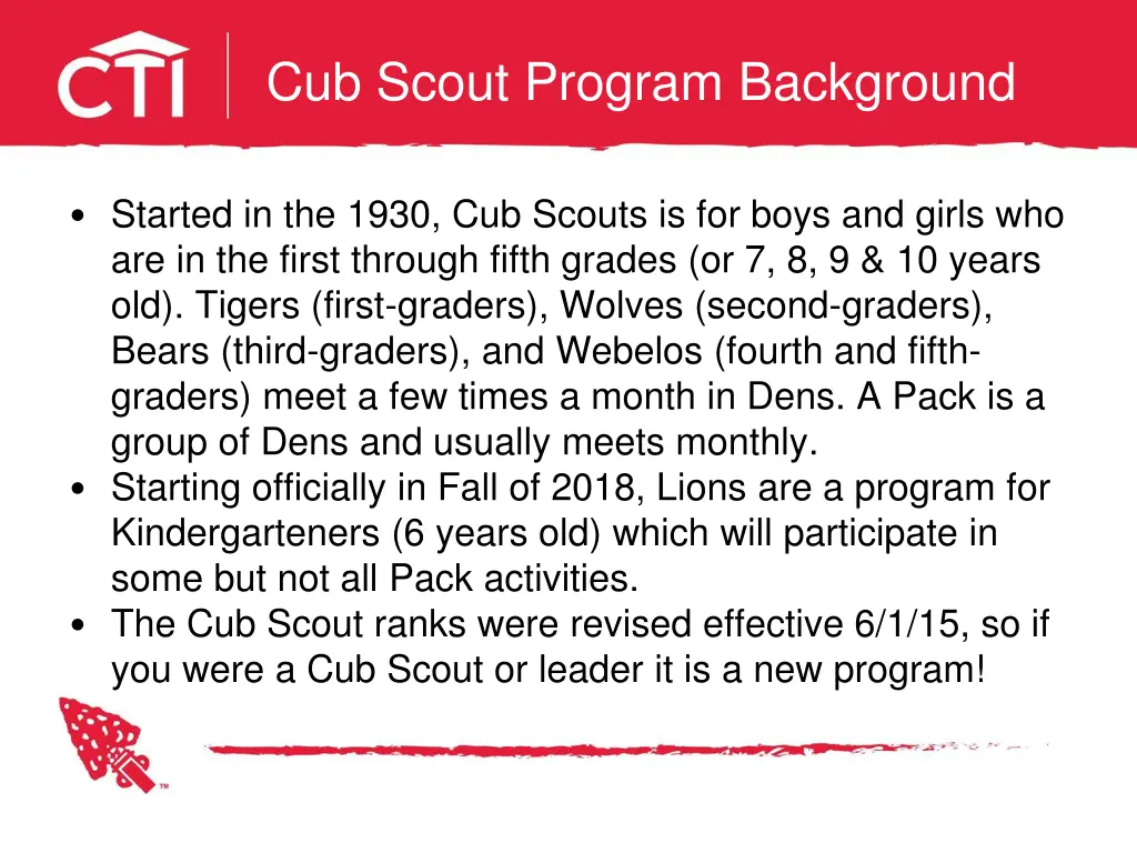 cub scout program background