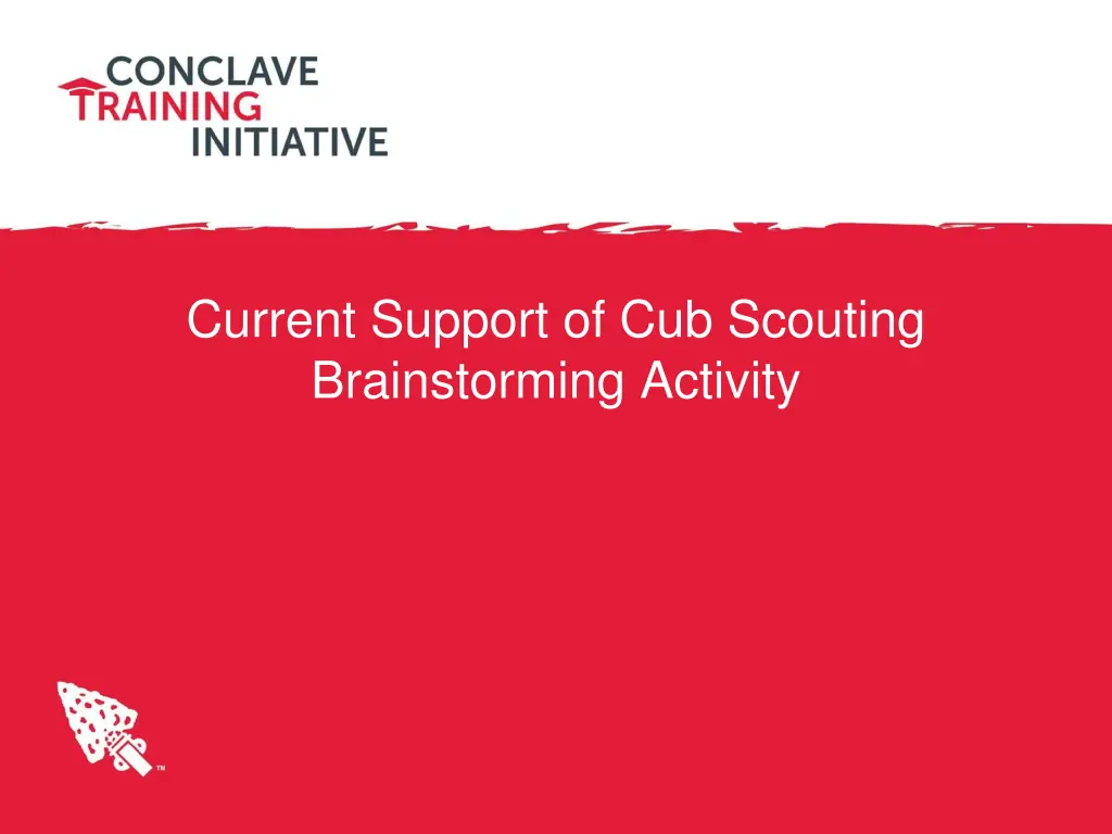 current support of cub scouting brainstorming