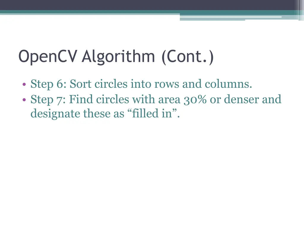 opencv algorithm cont 5