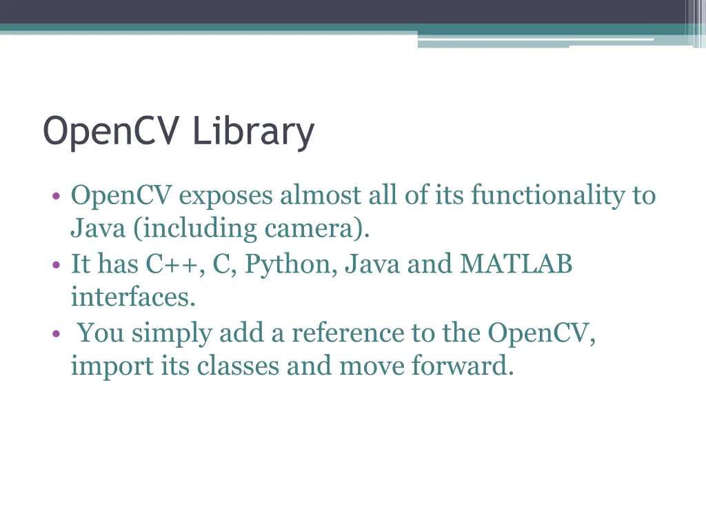 opencv library