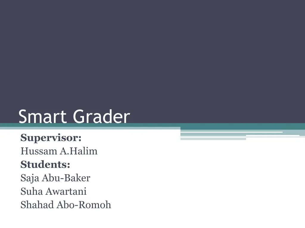 smart grader supervisor hussam a halim students 1