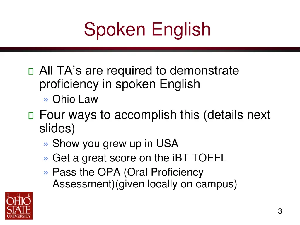 spoken english
