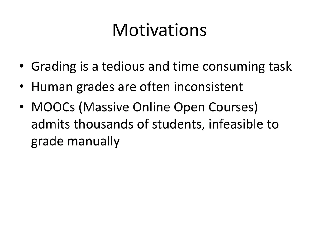 motivations