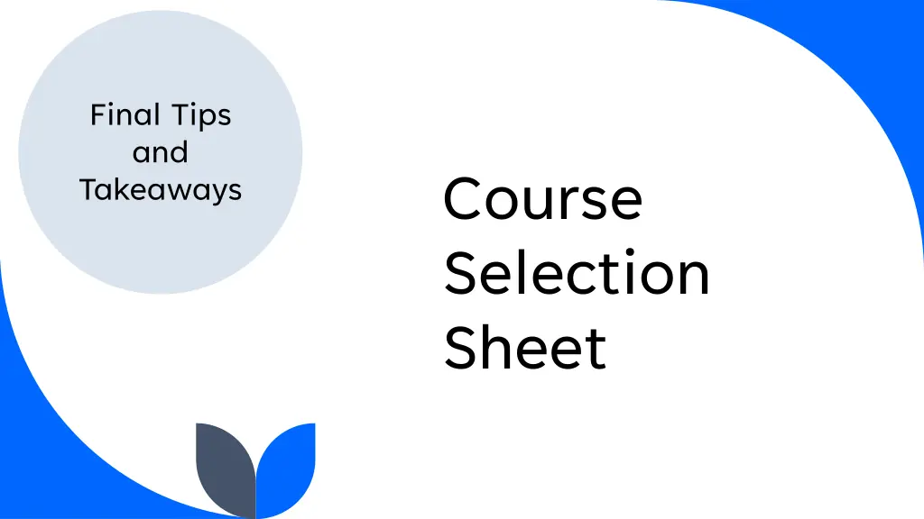 final tips and takeaways