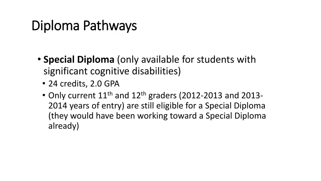 diploma pathways diploma pathways