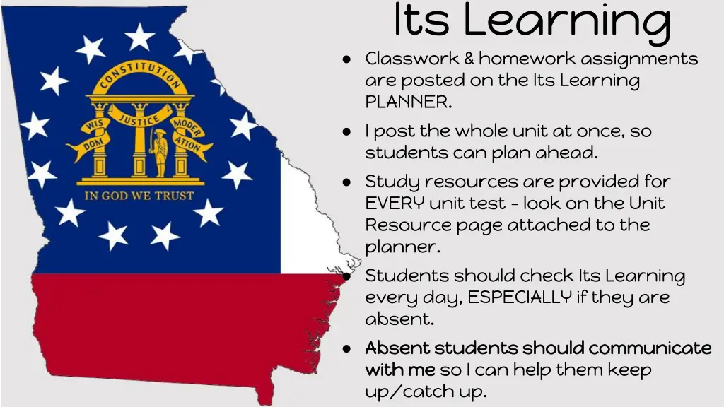 its learning classwork homework assignments