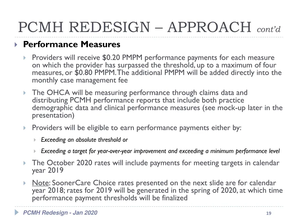 pcmh redesign approach cont d 4