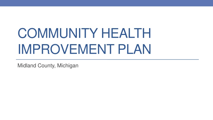 community health improvement plan
