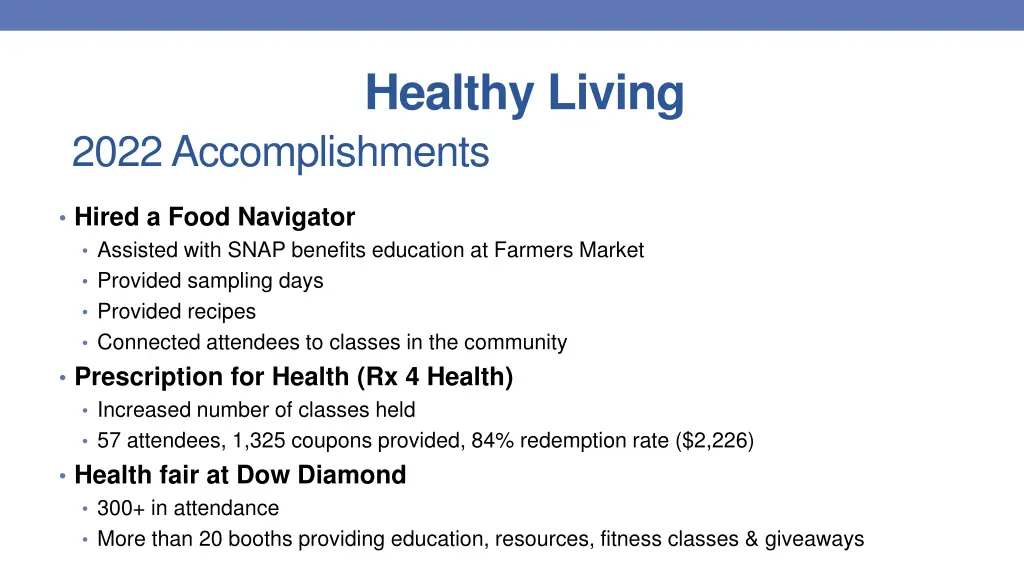 healthy living