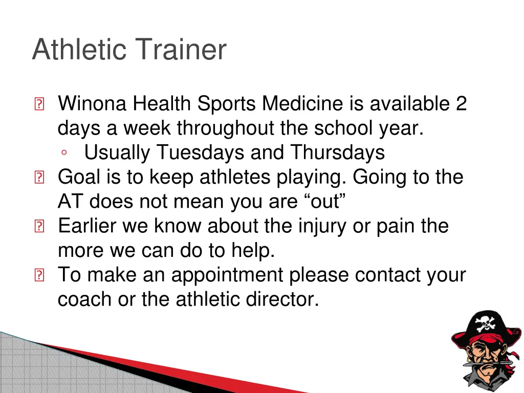 athletic trainer