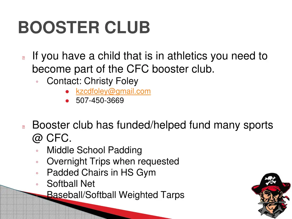 booster club