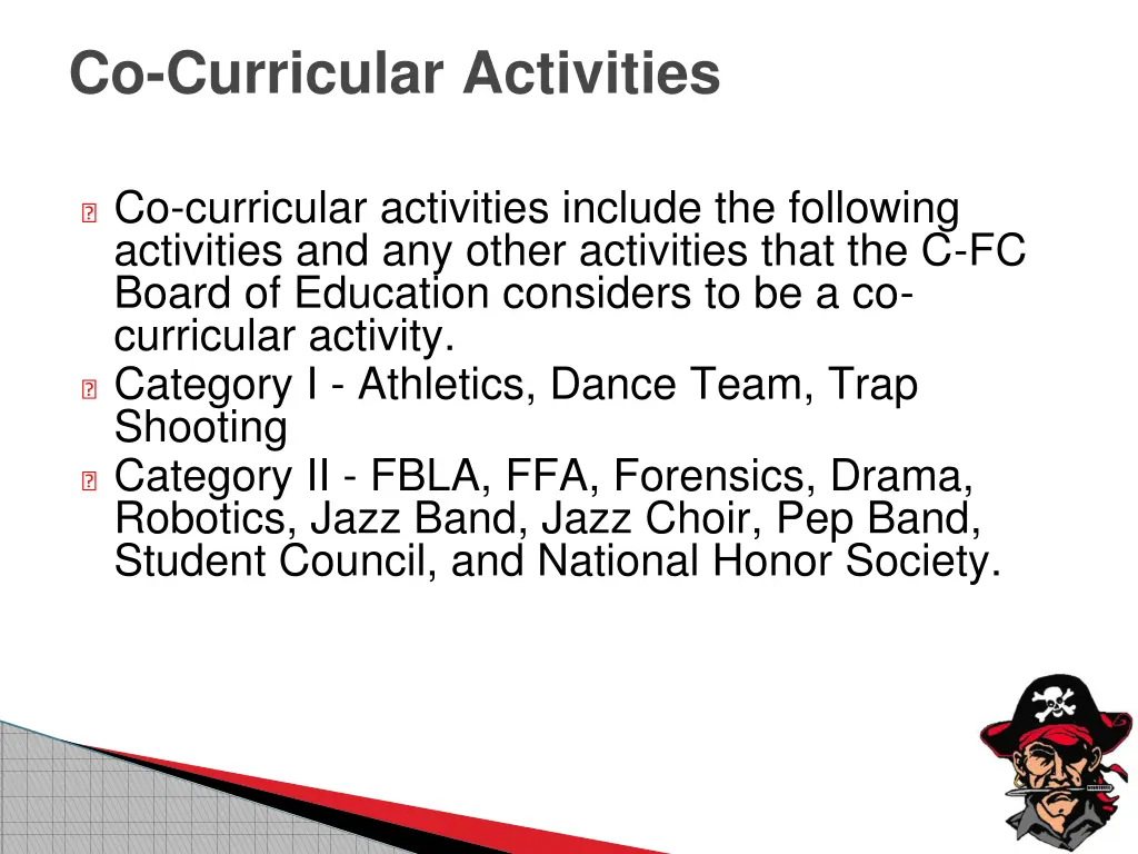 co curricular activities