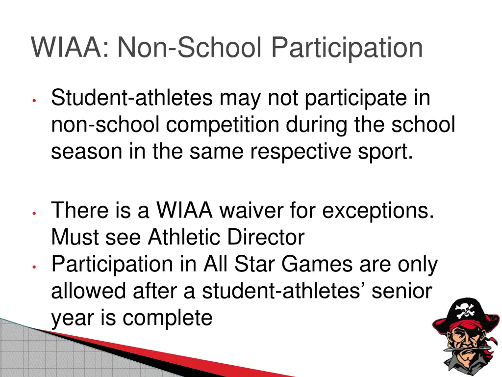 wiaa non school participation